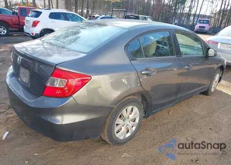 2012 Honda Civic Lx из США, поврежденный, VIN 19XFB2F59CE024344